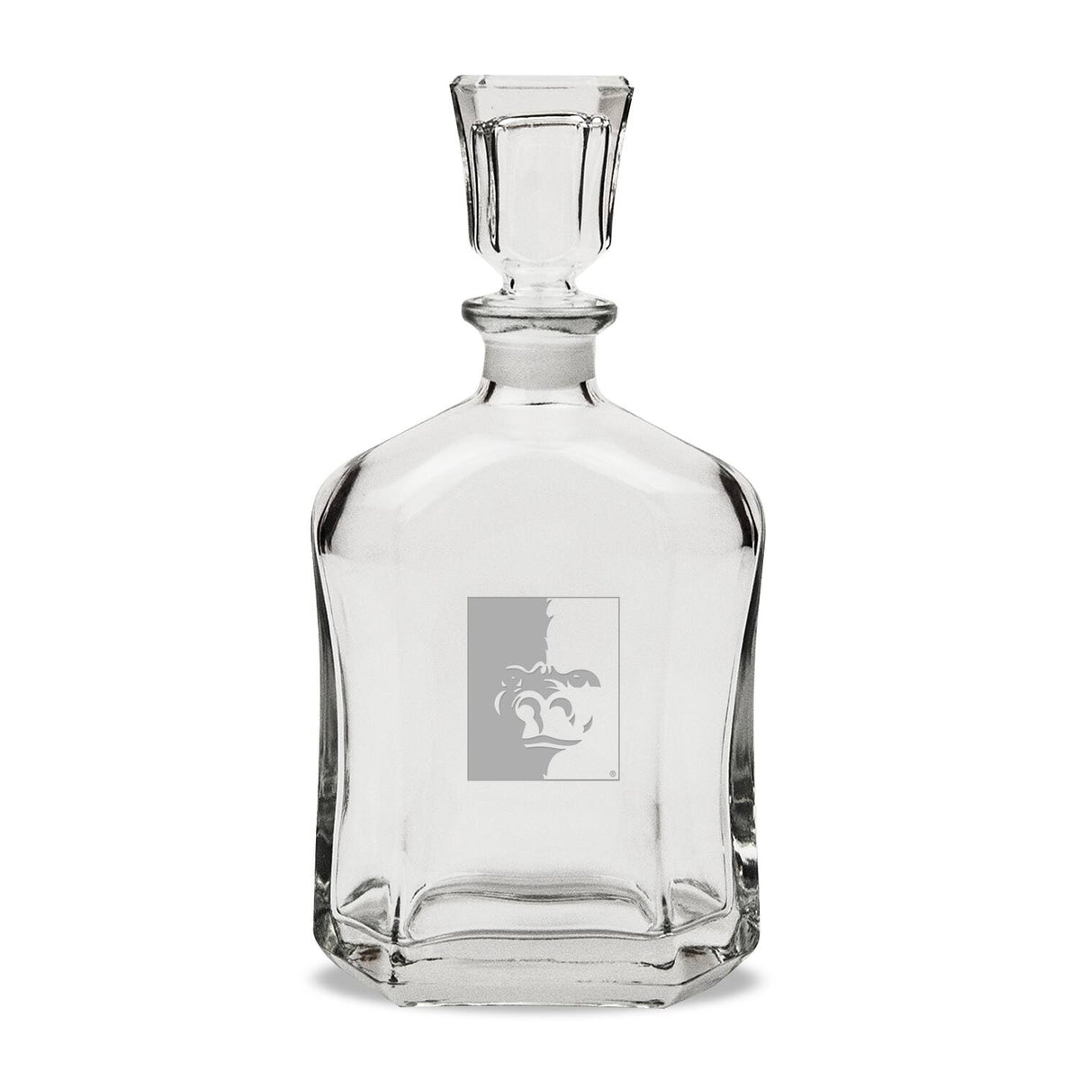 Jardine - Pittsburg State Gorillas Team Design 23.75oz. Crystal Whiskey Decanter - Multicolor