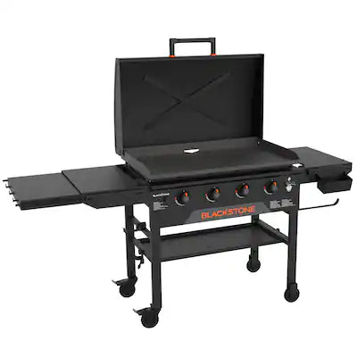 Blackstone - Original 36-in. Outdoor Omnivore Griddle with Hood and Folding Shelves