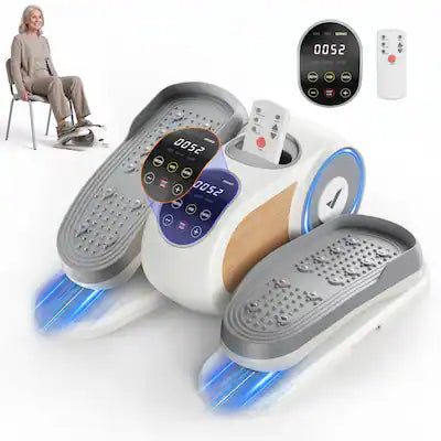 MERACH - Under Desk Elliptical Machine for Seniors – Adjustable Speed, LED Display, Compact & Quiet for Home Office Use