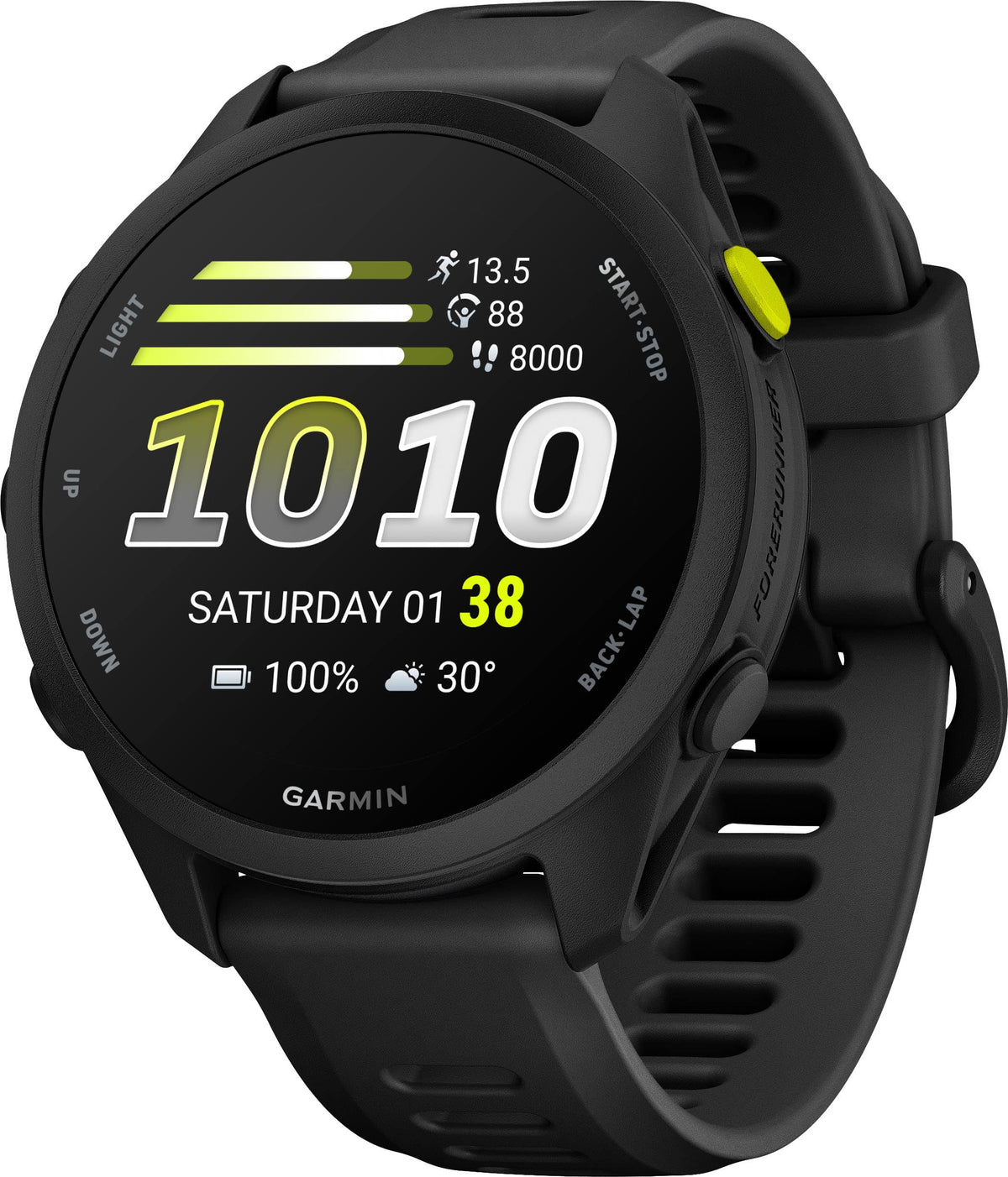 Garmin - Forerunner 70 GPS Smartwatch 43 mm Fiber-Reinforced polymer - Black - (2026)