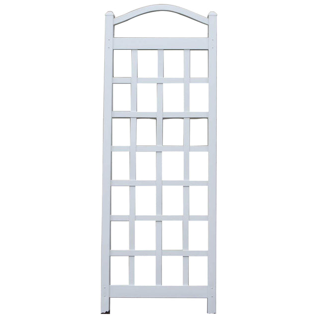Front. Dura-Trel - Dura-Trel Cambridge 28 x 75 Inch PVC Vinyl Outdoor Garden Patio Trellis, White - White.