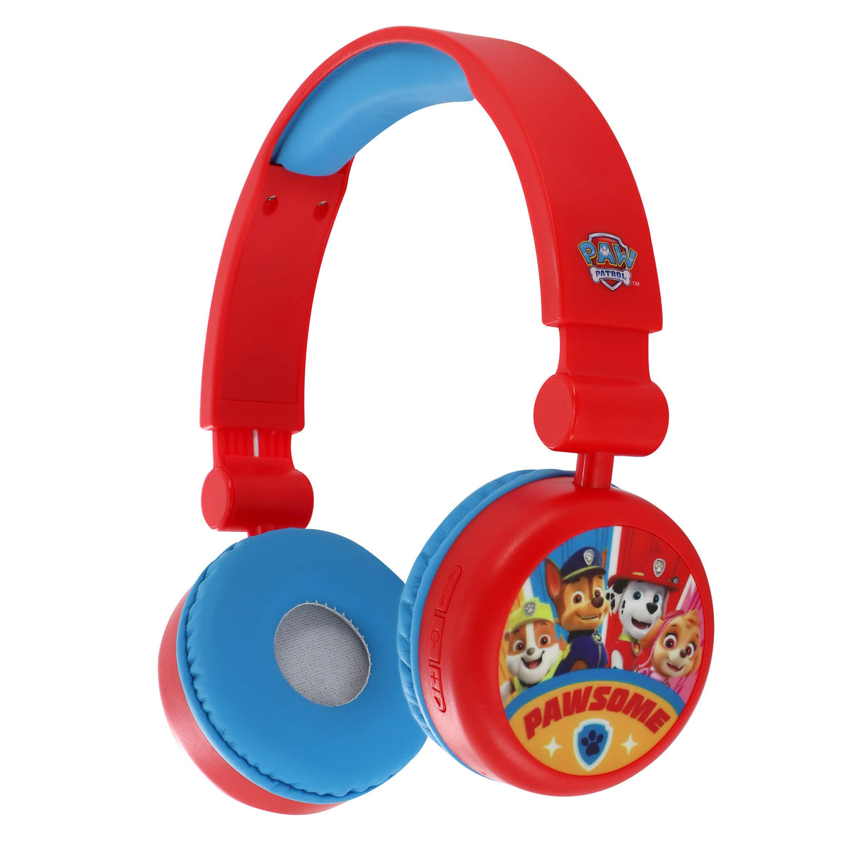 Paw Patrol - 2-in-1 Pawsome Wired and Wireless Bluetooth Headphones in Red and Blue