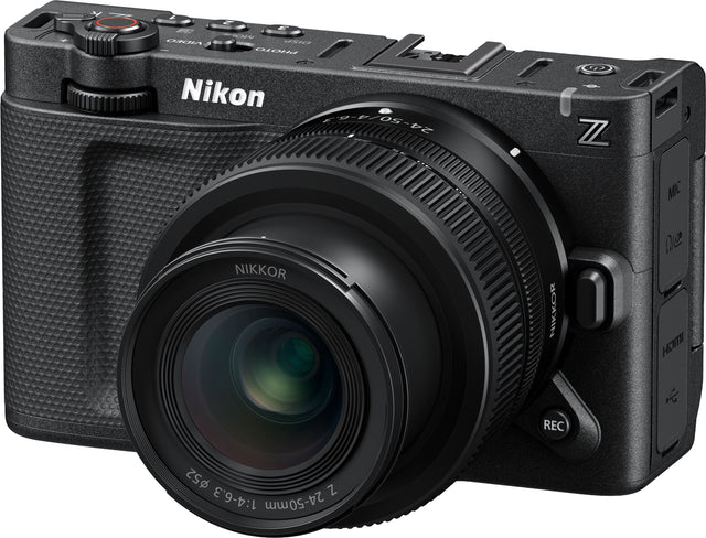 Nikon  
Z  
NIKKOR  
Z 24-50mm 1:4-6.3  
25° 39'  
MIC  
HDMI  
REC
