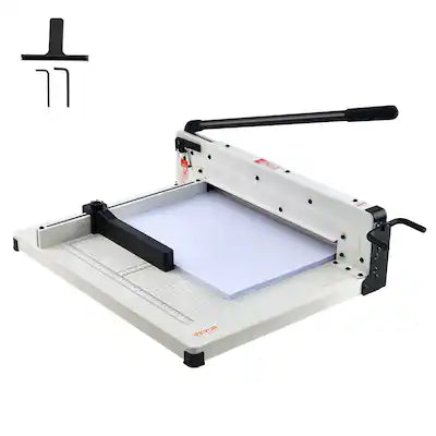 VEVOR - Heavy Duty Paper Cutter, 17" Industrial Commercial Guillotine Paper Cutter for A3 Paper, 400 Sheet Capacity, Solid Steel
