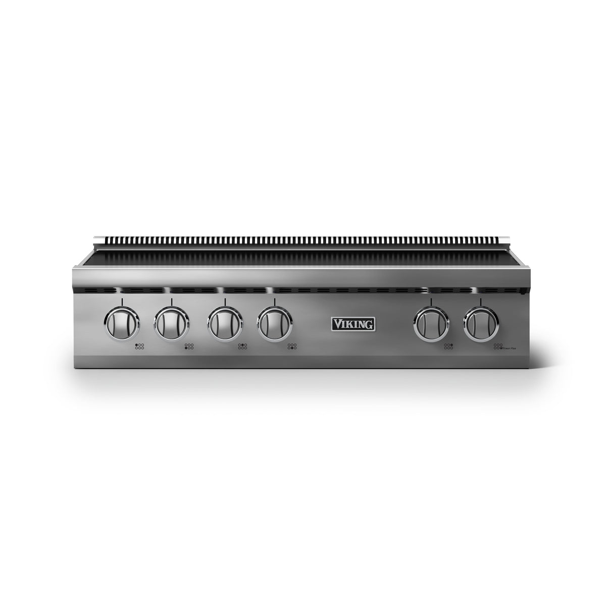 Viking - 36 in. Wide 6 Element Electric Induction Rangetop - Stainless Steel