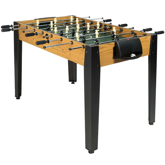 Front. Gymax - Gymax 48'' Competition Sized Wooden Soccer Foosball Table Home Recreation Adults & Kids.