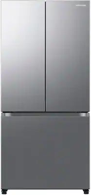 Samsung - 32 in. Wide 17.5 cu. ft. 3-Door French Door Counter Depth Smart Refrigerator with Twin Cooling Plus