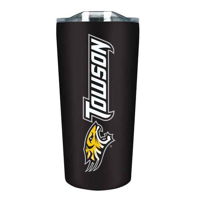 Front. The Fanatic Group - Towson Tigers 18oz. Stainless Steel Soft Touch Tumbler - Multicolor.