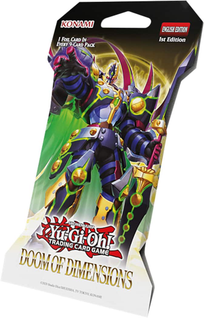 Konami - Yu-Gi-Oh!  Trading Card Game: Doom of Dimensions Sleeved Booster