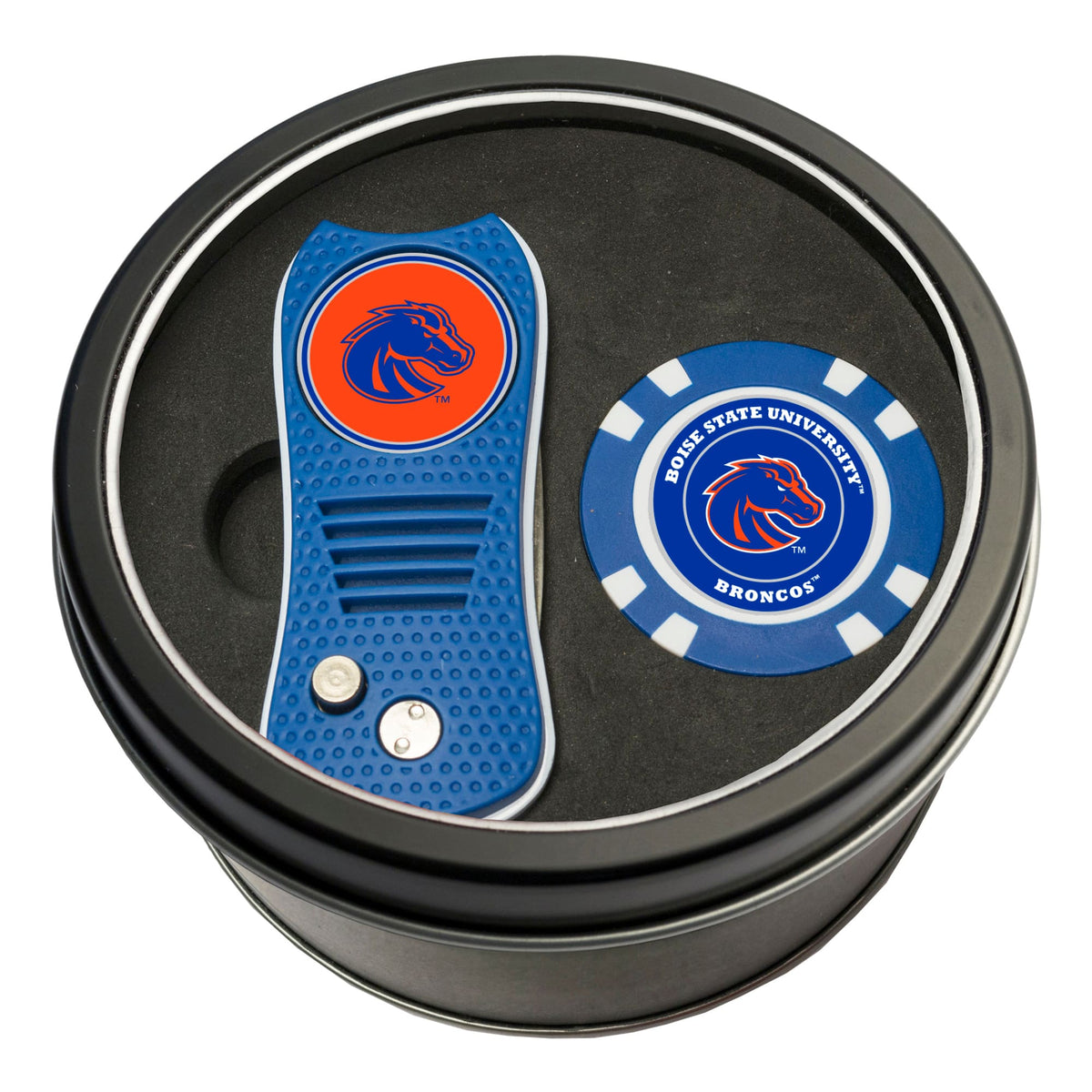 Team Golf - Boise State Broncos Switch Chip Golf Tin Set - Multicolor