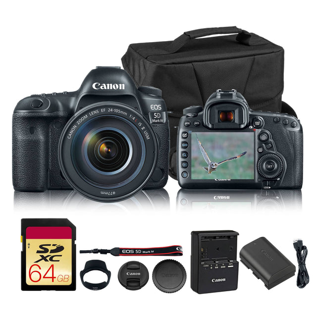 Canon EOS EF 24-105mm Lens 5D Zoom 1:4 L MarkN 15 - Canon USM 1 B BATE o -O W 2 O SET CHnH 77mm Canon LEP SP XC 64 GB EOS SD Mark IV Canon Cerom