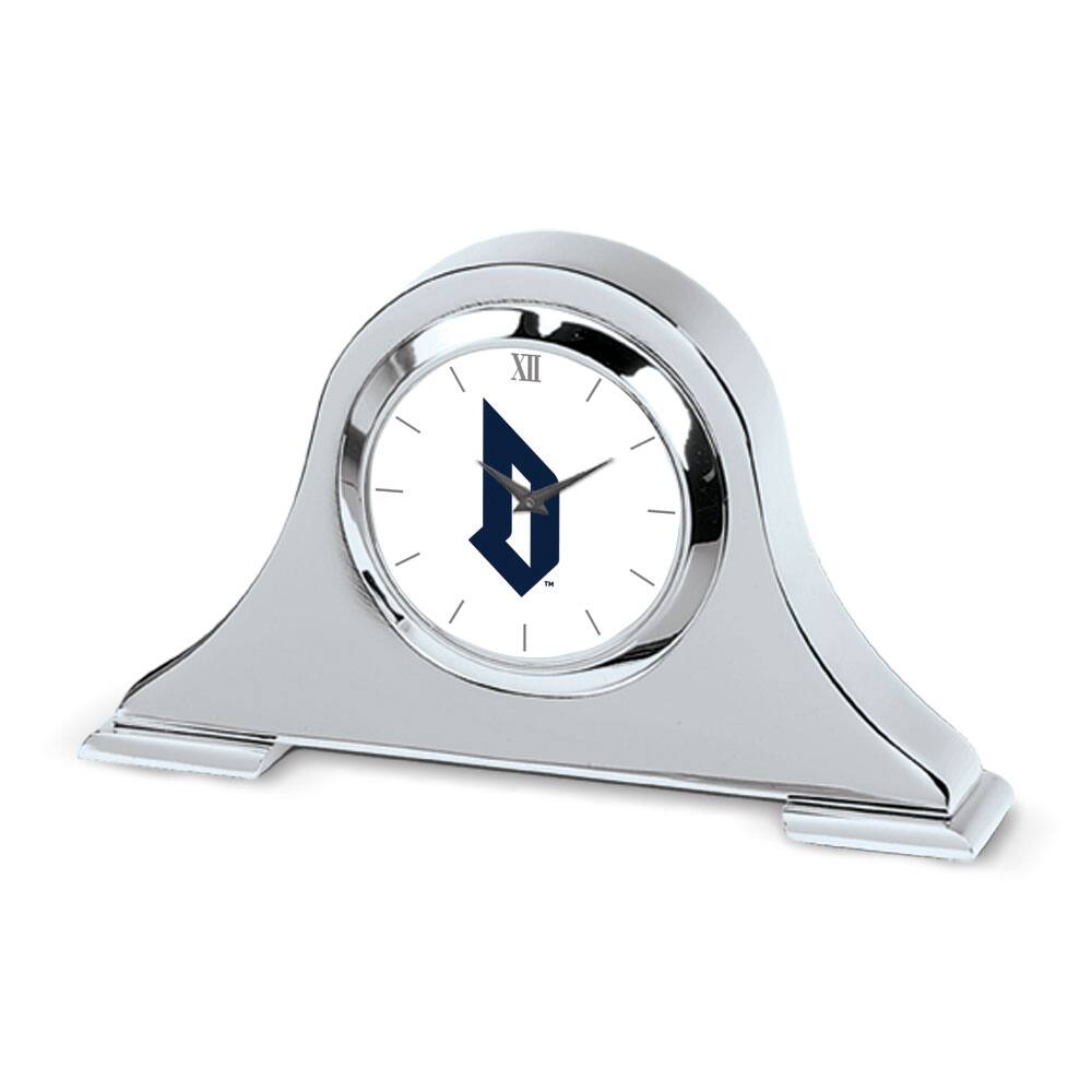 Jardine - Duquesne Dukes Logo Napoleon Desk Clock - Silver