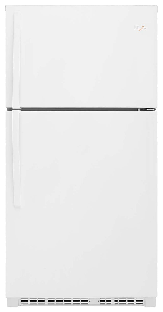 Front. Whirlpool - 21.3 Cu. Ft. Top-Freezer Refrigerator - White.