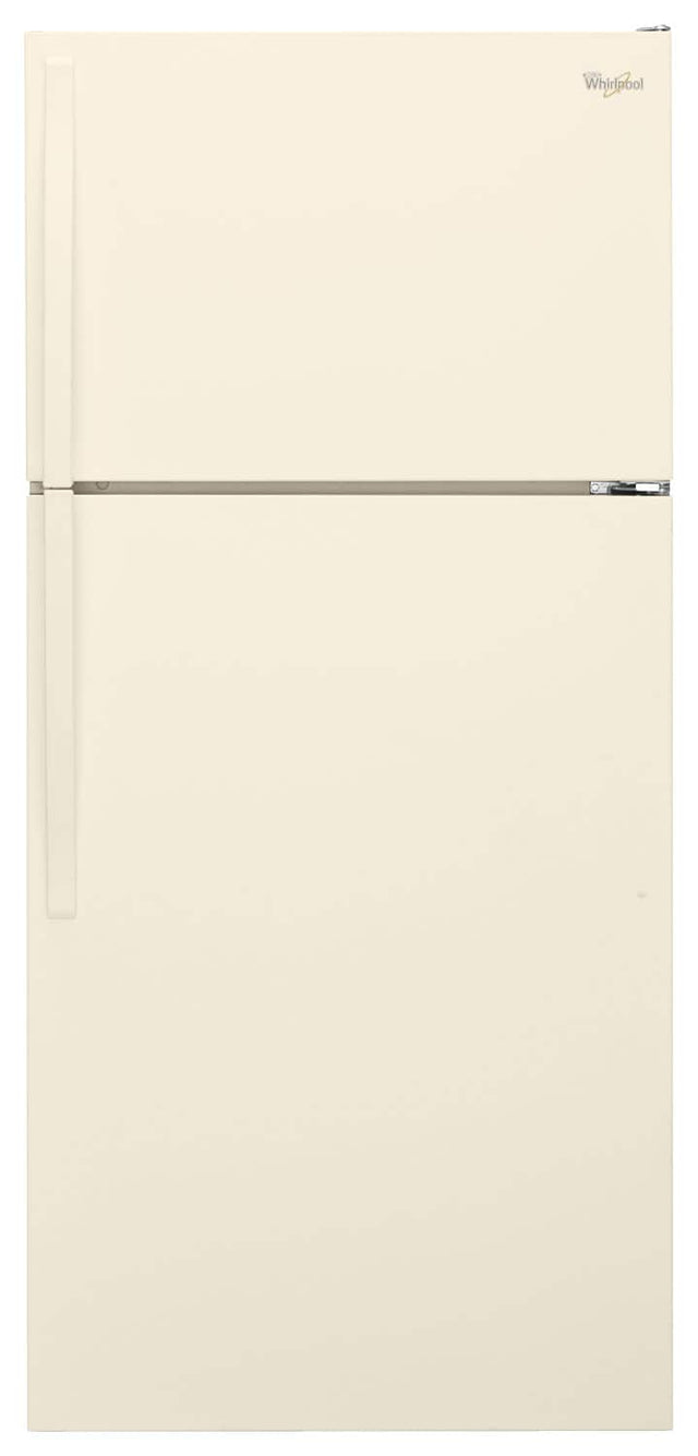 Front. Whirlpool - 14.3 Cu. Ft. Top-Freezer Refrigerator - Biscuit.