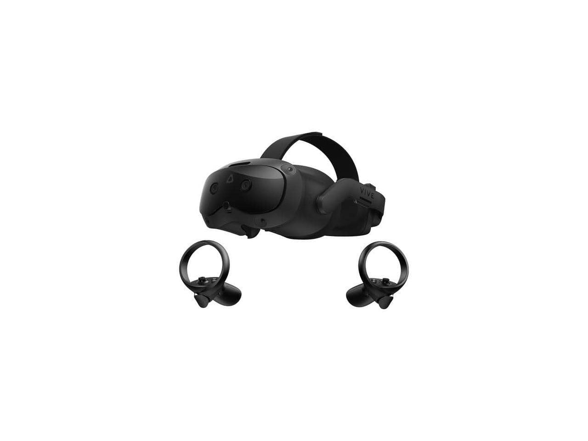HTC - VIVE Focus Vision - Mixed Reality and PC VR Headset + Controllers Consumer Edition - Black