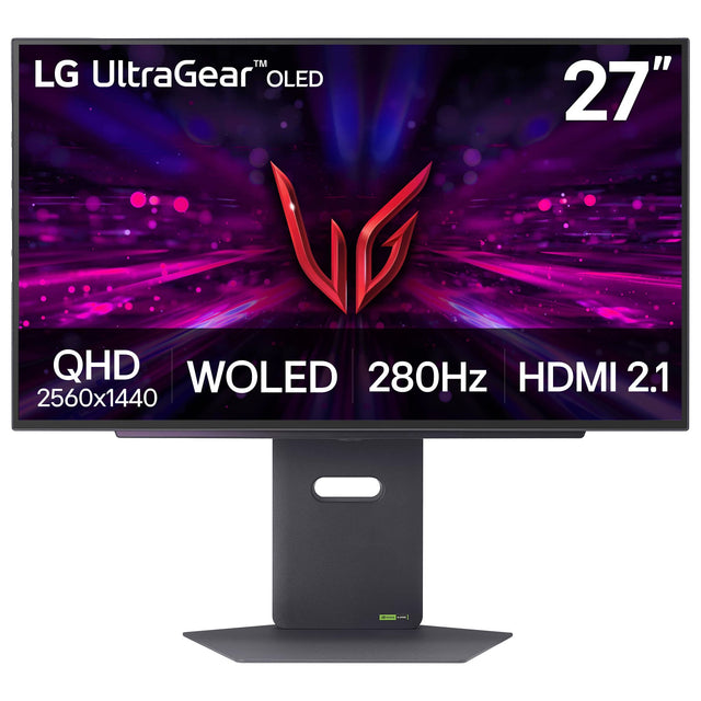 LG UltraGear™ OLED  
27"  
QHD 2560x1440  
WOLED  
280Hz  
HDMI 2.1