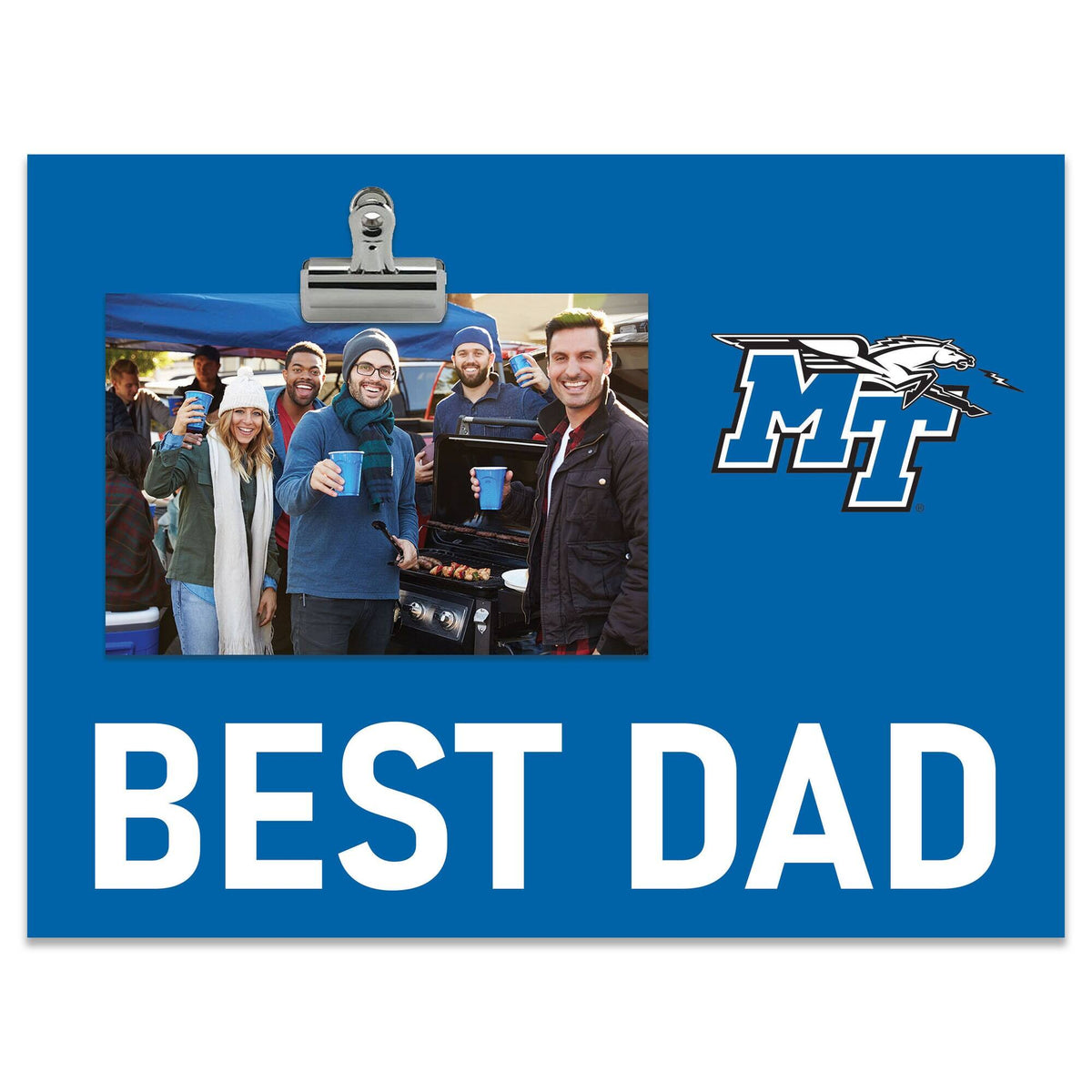 Fan Creations - MTSU Blue Raiders 8" x 10.5" Briteline Best Dad Clip Frame - Multicolor