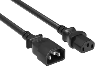 Cable Leader - Power Extension Cord, IEC C13 to C14 Heavy-Duty, 16 AWG 13A 250V for PDU, UPS, Server Rack, Monitor