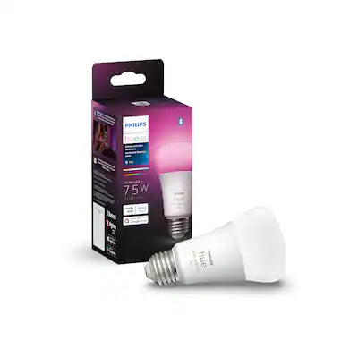 Philips - Hue A19 Bluetooth 75W Smart LED Bulb