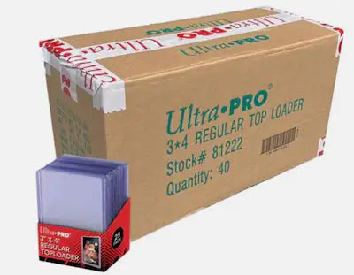 Ultra PRO - Regular Series 3"x4" Toploaders Case of 1000 (40 Sealed 25ct Packs)