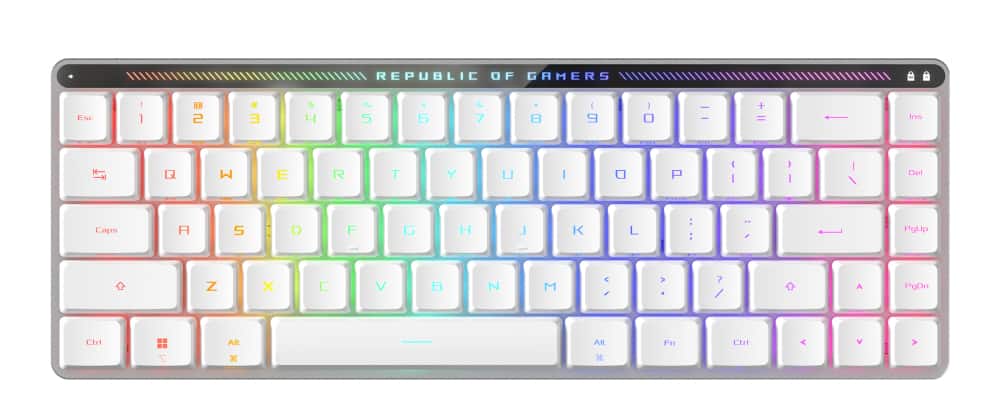 ASUS - M603 Falchion RX LP/RLBL/CA Bluetooth Wireless Keyboard- 90MP03ED-BKAA10 - White