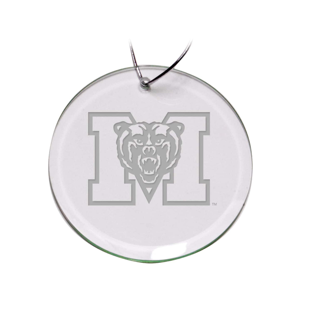 Jardine - Mercer Bears 3'' Round Glass Ornament - Multicolor