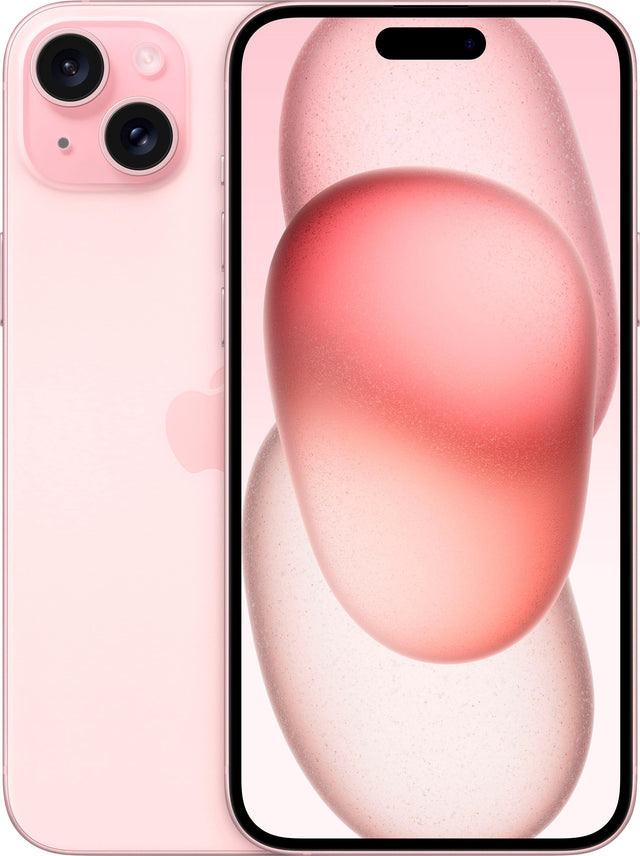 Front. Apple - iPhone 15 Plus A2847 (Fully Unlocked) 256GB - Pink.