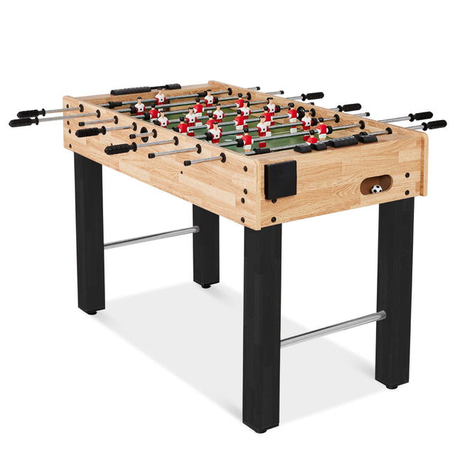 Front. Best Choice Products - Best Choice Products 48in Foosball Table for Kids & Adults, Arcade Soccer Game Table w/ 2 Balls - Natural - Natural.