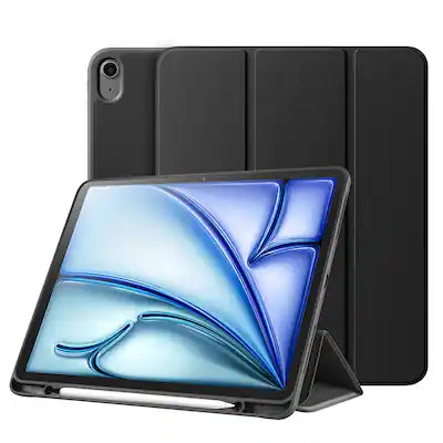Vena - Folio Case for Apple iPad Air 11 Inch M4 M3 M2 with Pencil Holder, Slim Trifold Stand Cover for iPad Air 5th Gen