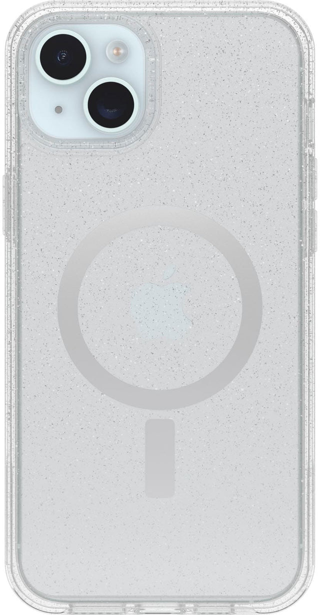 Front. OtterBox - Symmetry Series Hard Shell for MagSafe for Apple iPhone 15 Plus and Apple iPhone 14 Plus - Stardust.