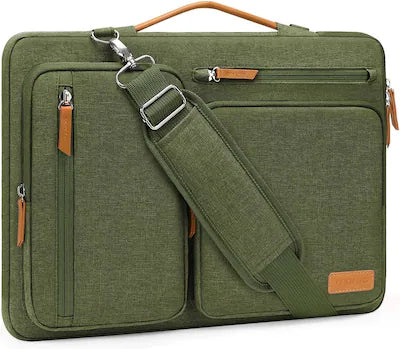 mosiso - 360 Protective Laptop Shoulder Bag 15-15.6 inch Computer Messenger Bag for MacBook Pro 16 inch HP Dell Lenovo Asus