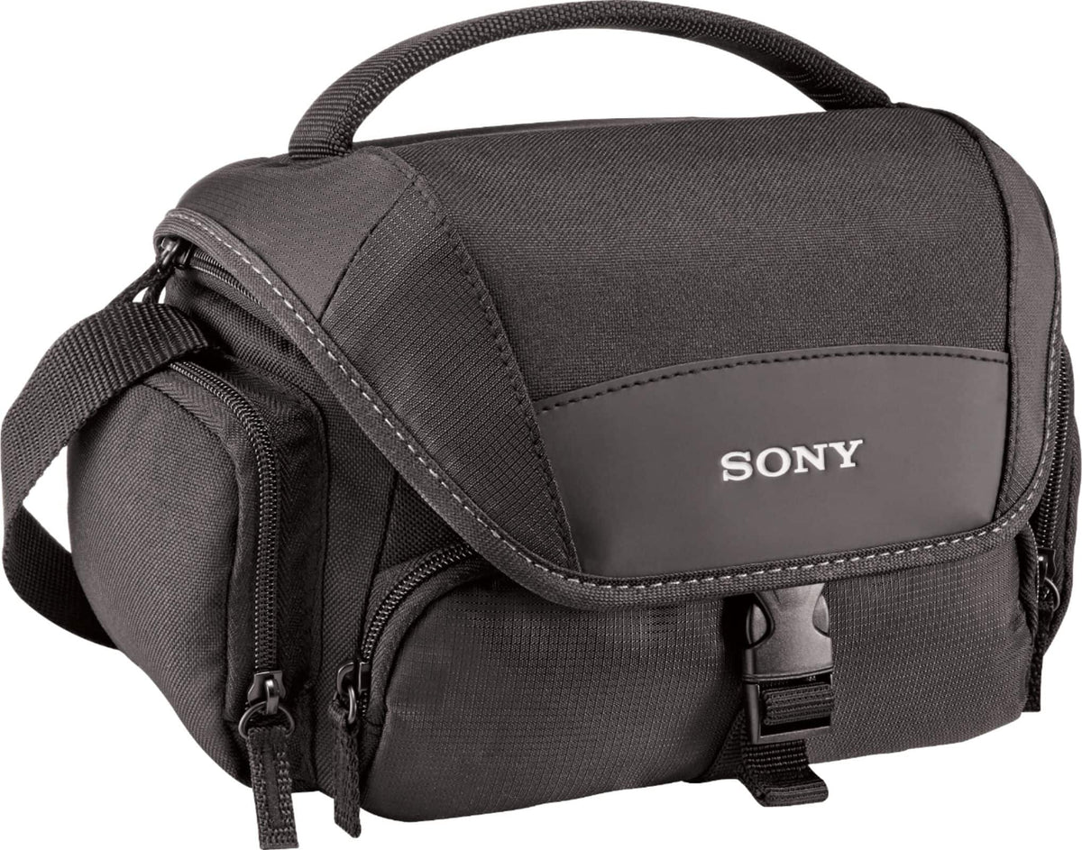 Soft Carrying Case for Select Sony Digital Cameras and Camcorders - Black