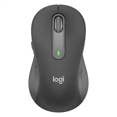 Logitech - Signature Full Size Wireless Mouse with Silent Clicks and Customizable Side Buttons for PC/Mac/Multi-Device/Chromebook
