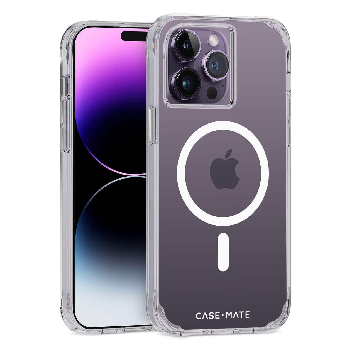 Case-Mate - Case Western Reserve Spartans - Tough Series - Protective Case Cover for iPhone 14 Pro with Anti-Scratch Coating, 10ft Drop Protection, Comp - Clear
