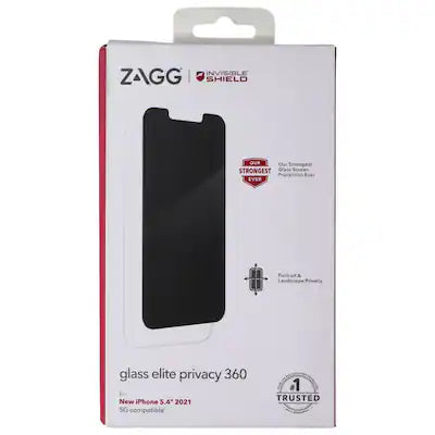 ZAGG - (Glass Elite Privacy 360) Protector for Apple iPhone 13 mini - Privacy