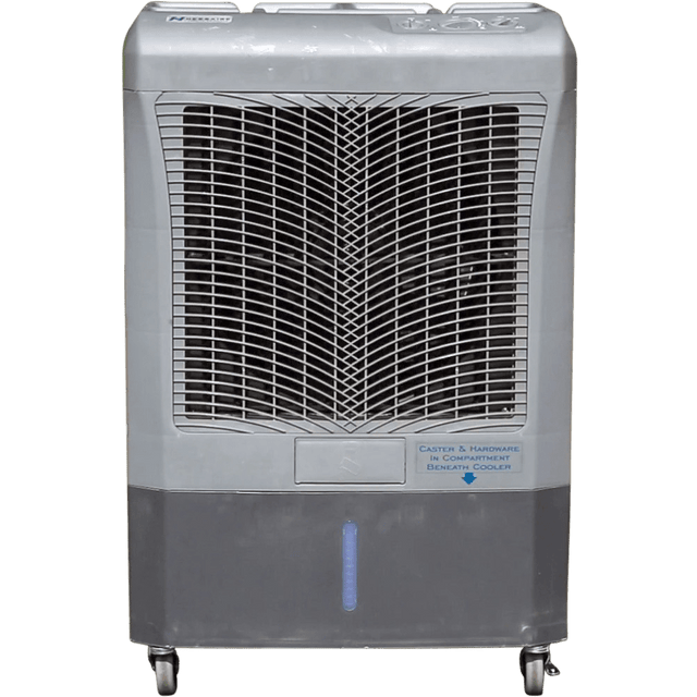 CASTER & HARDWARE IN COMPARTMENT BENEATH COOLER
