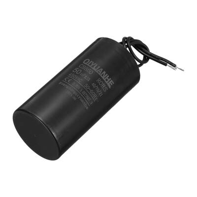 Unique Bargains - 50uF CBB60 Run Capacitor, AC 450V 2 Wires 50/60Hz Cylinder 50x100mm for Air Compressor, Water Pump