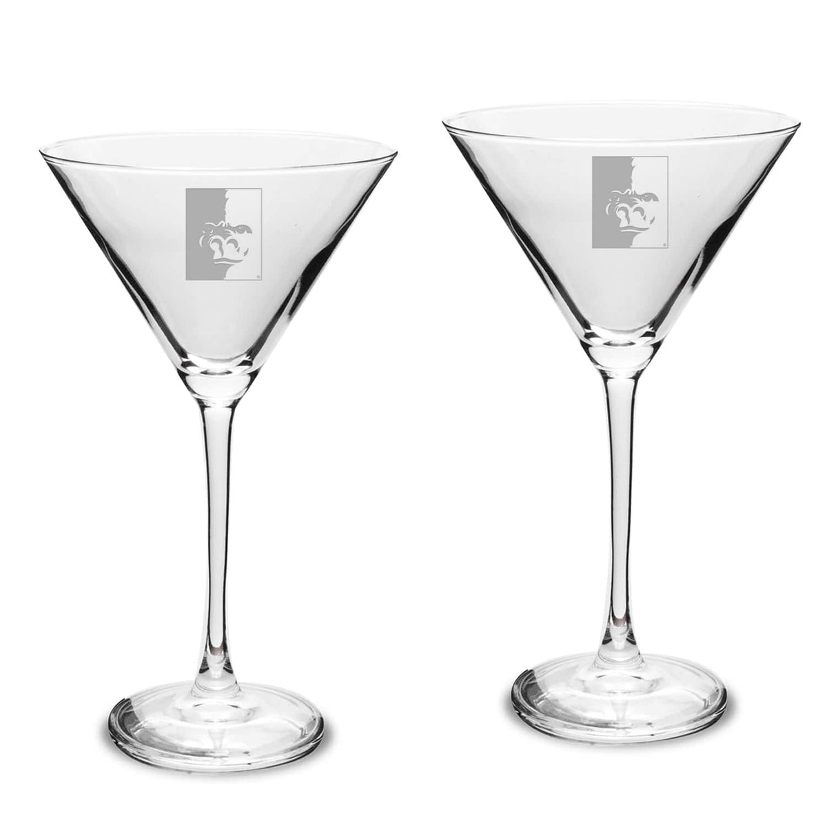 Jardine - Pittsburg State Gorillas Two-Piece Traditional 10oz. Martini Glass Set - Multicolor