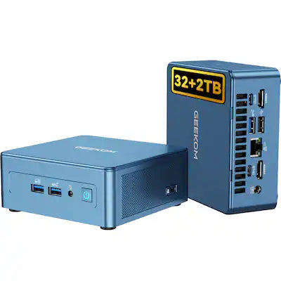 GEEKOM - IT13 Mini PC, 13th Gen Intel i9-13900H, 32GB RAM& 2TB NVMe Gen4*4 SSD, Windows 11 Pro Pre-installed