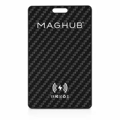 INVZI - Maghub Rechargeable Wallet Tracker Card for Apple Find My & Google Find Hub