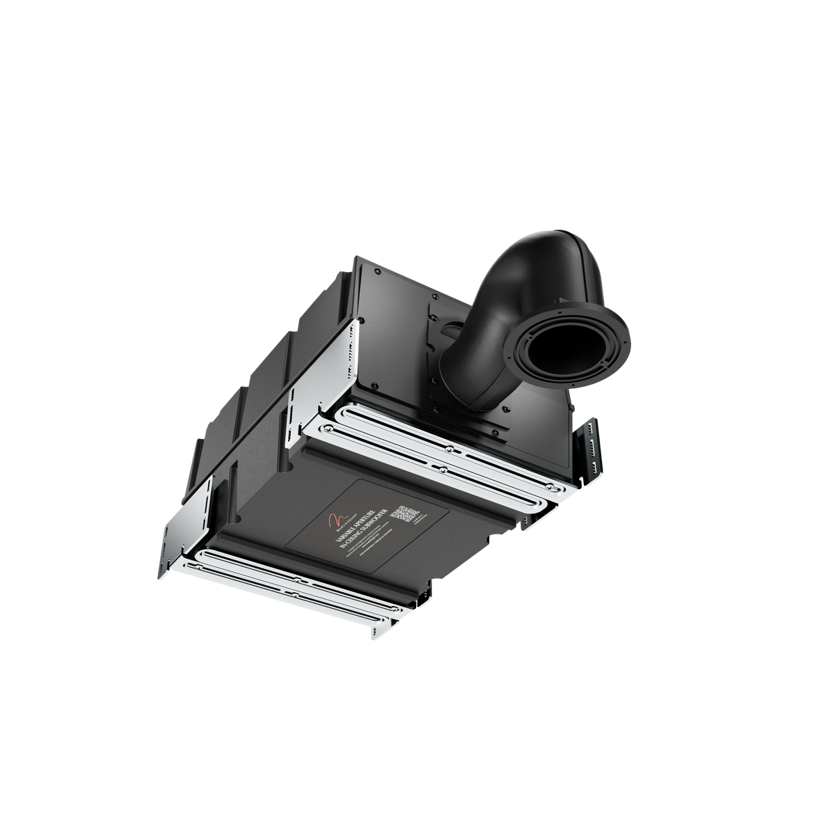 MartinLogan - Variable Aperture System 4" In-Ceiling Subwoofer with Dual 5.5" Woofers - Paintable White