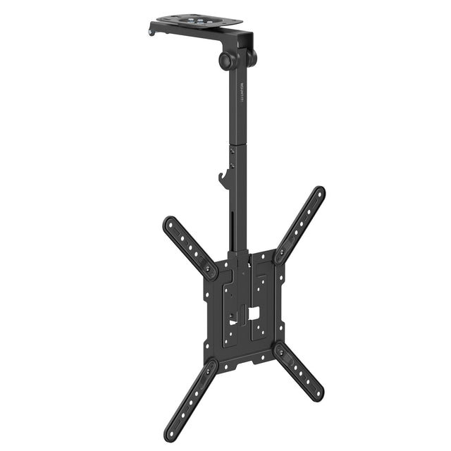 Front. Mount-It! - Flip-Down Ceiling TV Mount for 24–55 Inch TVs, Space Saving, 44 lb Capacity, Full Motion Adjustable - Black.