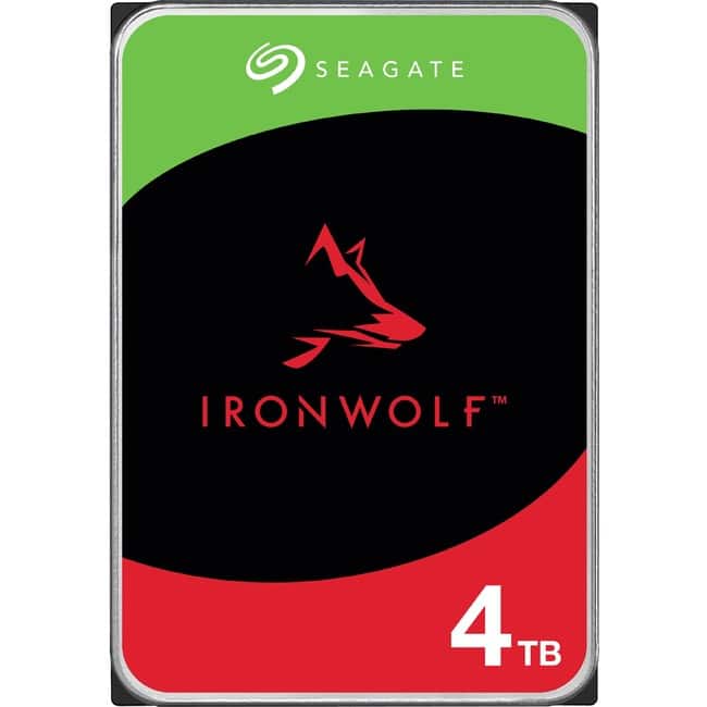 Seagate - IronWolf ST4000VN006 4 TB Hard Drive - 3.5" Internal - SATA (SATA/600) - Conventional Magnetic Recording (CMR)