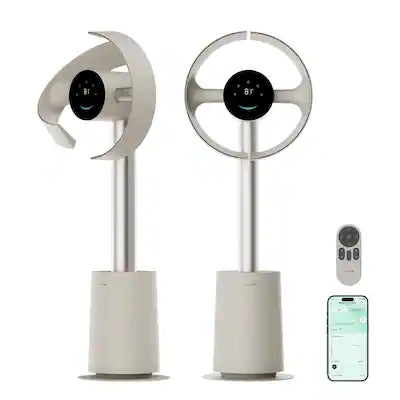 Dreame - Bladeless Circulation Fan, 270° Spatial Airflow, 59ft/s Velocity, 10 Speeds 3 Modes, Temperature-Adaptive, MF10