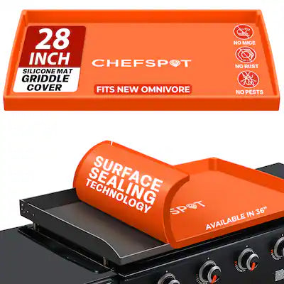 CHEFSPOT - Griddle Mat Cover for Blackstone Omnivore Griddle - Silicone - Full Grill Cover Protector - 28 inch - New Models