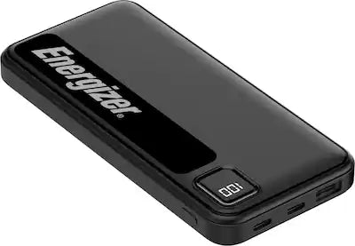 Energizer - MAX 10,000mAh 15W USB-C 3-Port Universal Portable Battery Charger/Power Bank w/ LCD screen for Smartphones & Accessories