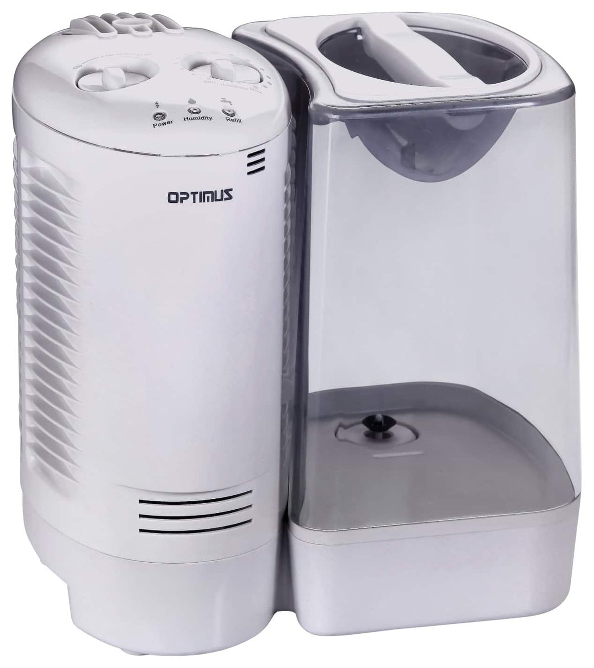 Optimus - 1.7-Gal. Warm Mist Humidifier - White