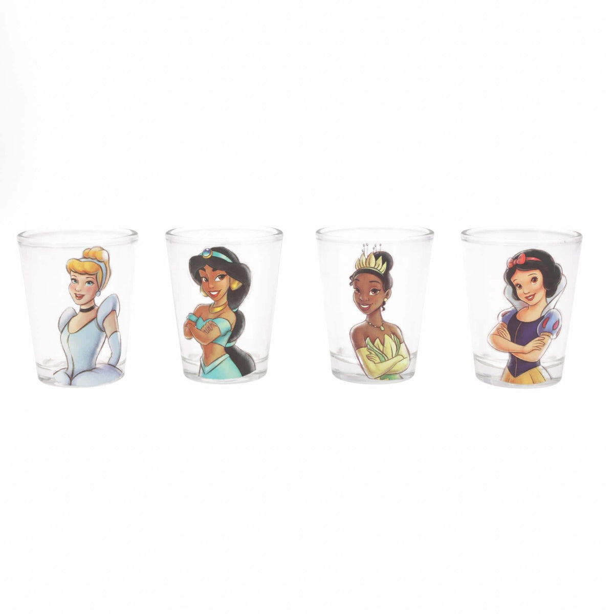 Disney - Royalty 2-Ounce Mini Shot Glasses | Set of 4 - Blue