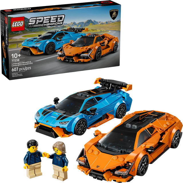 SPEED LEGO CHAMPIONS

10+ 77238 Lamborghini Revuelte & Lamborghini Huracán STO 607 pcs/pzs