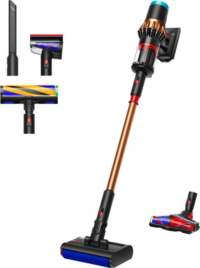 Front. Dyson - V16 Piston Animal Submarine Cordless - Black  / Bright Copper Manifold.